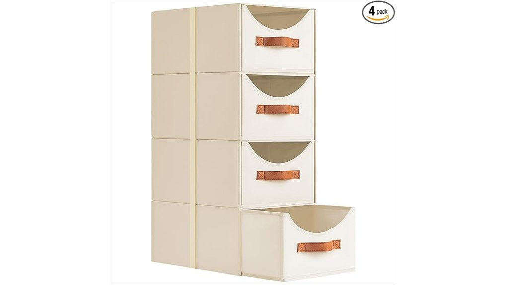 stackable storage organizer bins