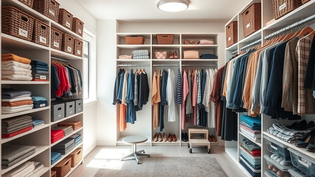 step by step closet organization