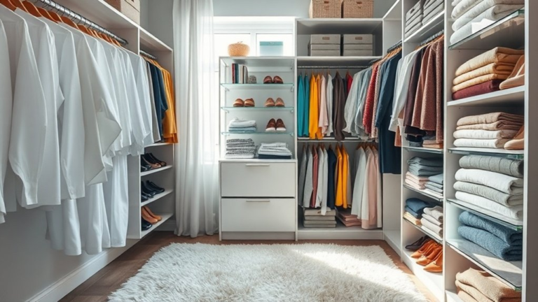 step by step closet organization