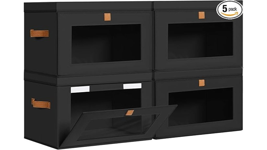 storage bins with lids