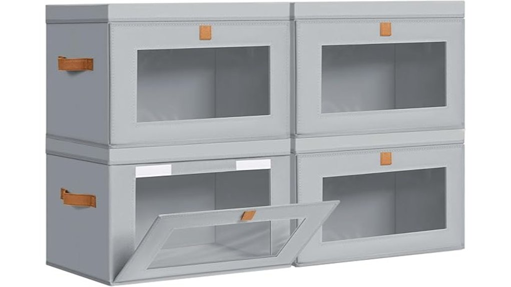 storage bins with lids