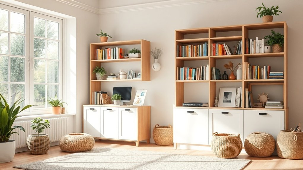 storage creates inviting spaces