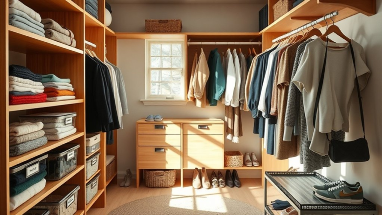 streamlined closet daily routines