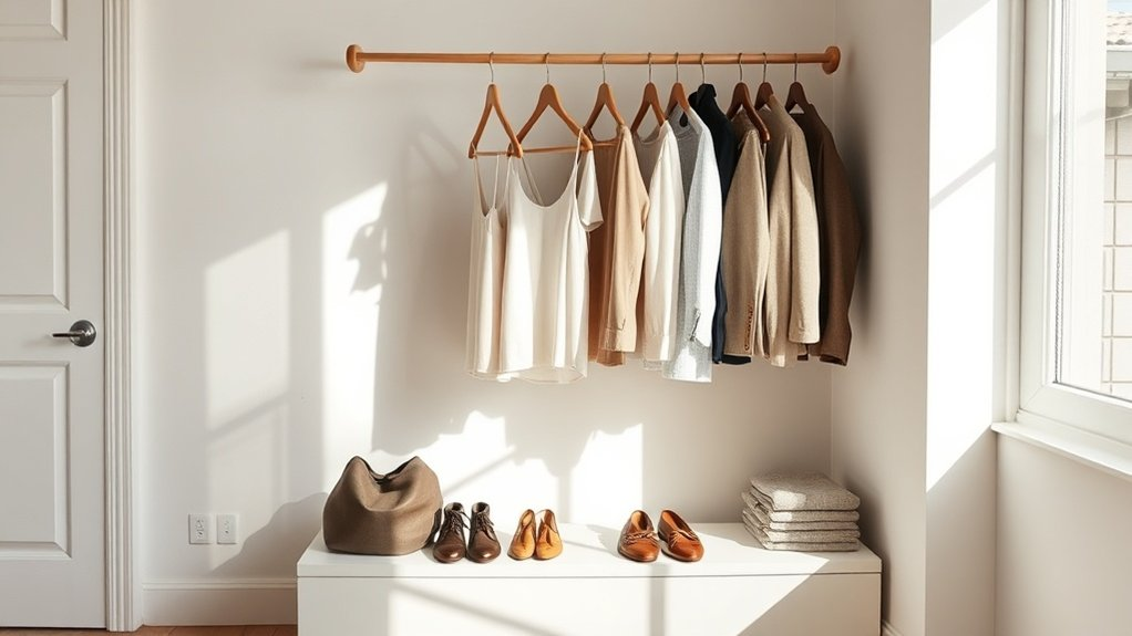streamlined joyful closet organization