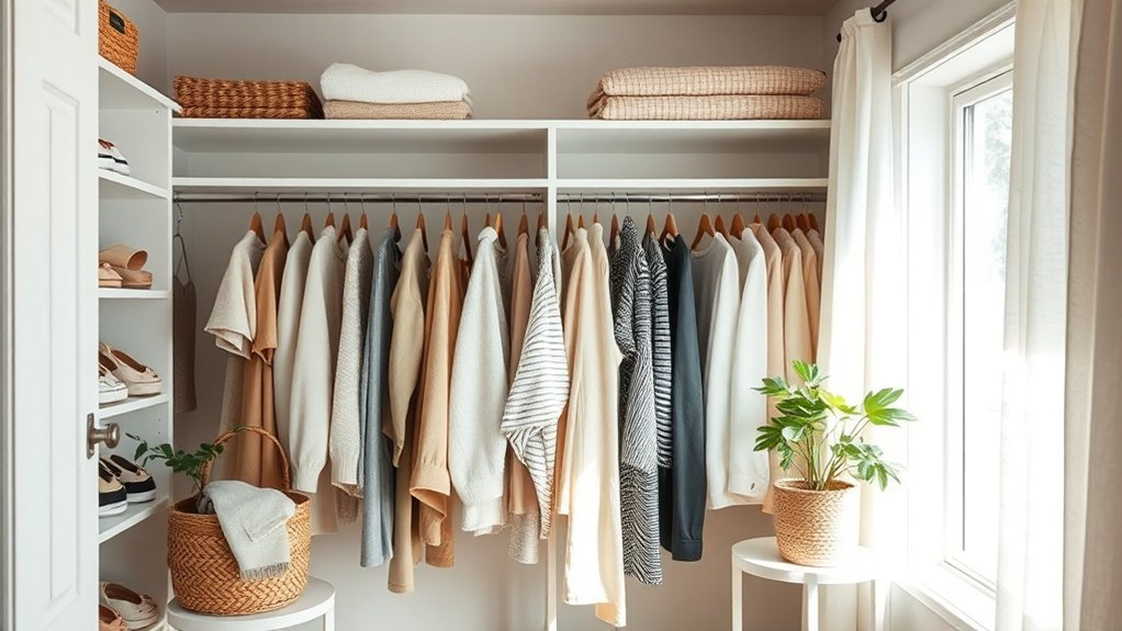 stress free closet organization