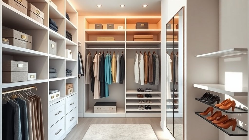 stress free organized closet efficiency