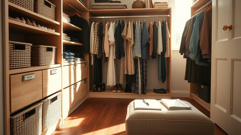 structured closet maintenance routine
