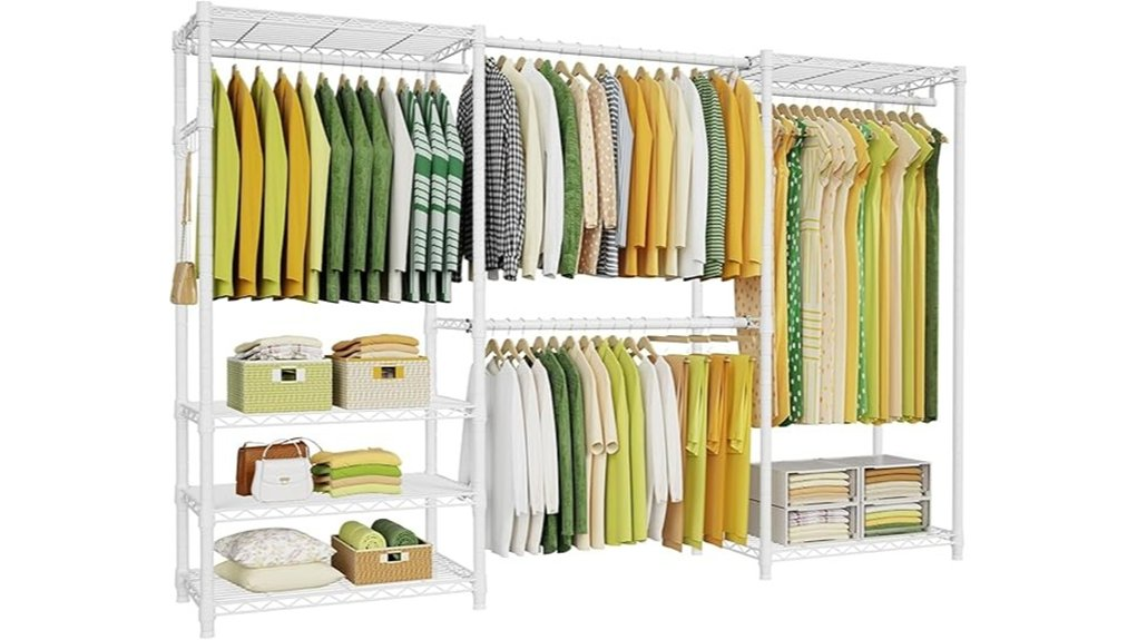sturdy closet garment rack