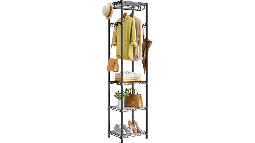sturdy clothes rack shelves