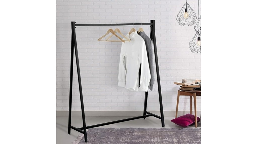 sturdy metal clothing rack