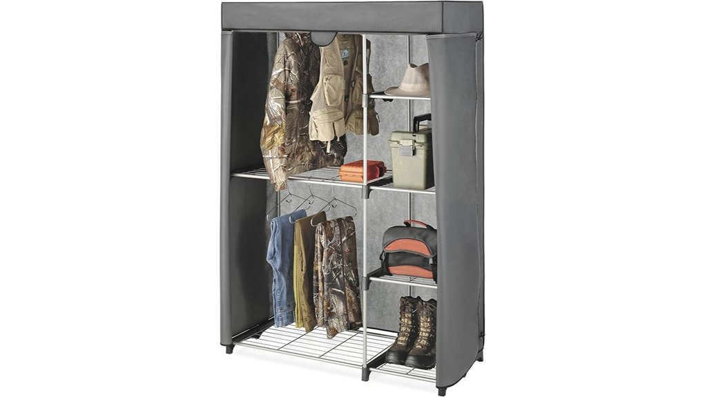 sturdy shelving with cover