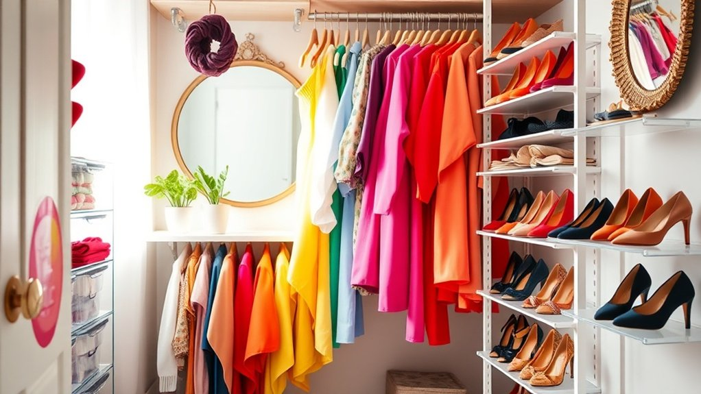 stylish and functional closet