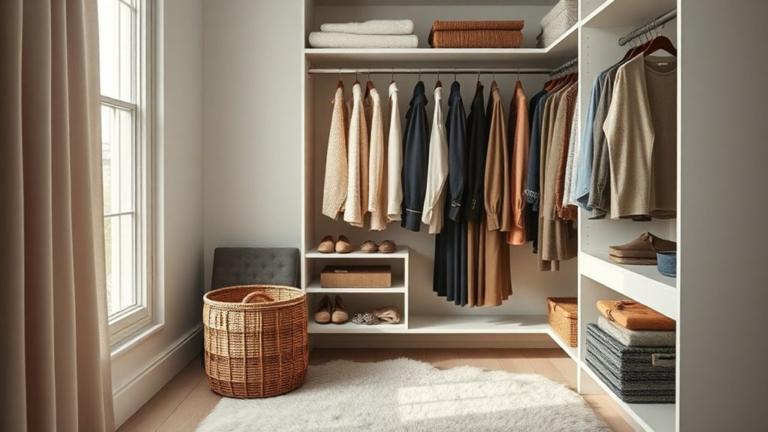 stylish and organized closet