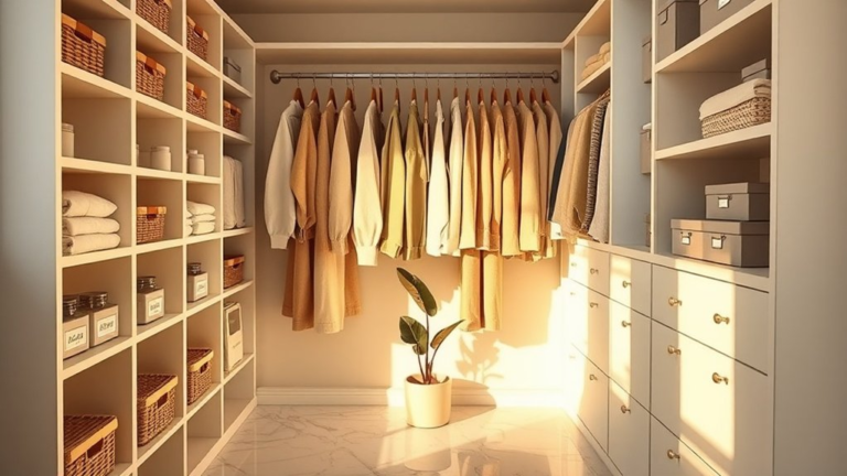 stylish and tidy closet solutions