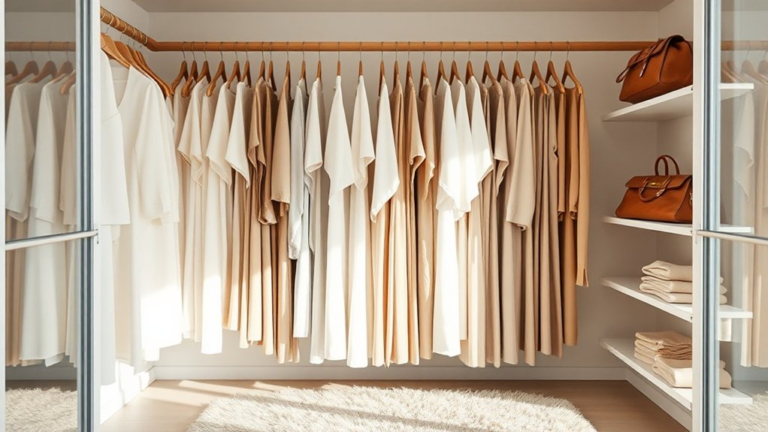 stylish capsule wardrobe organization