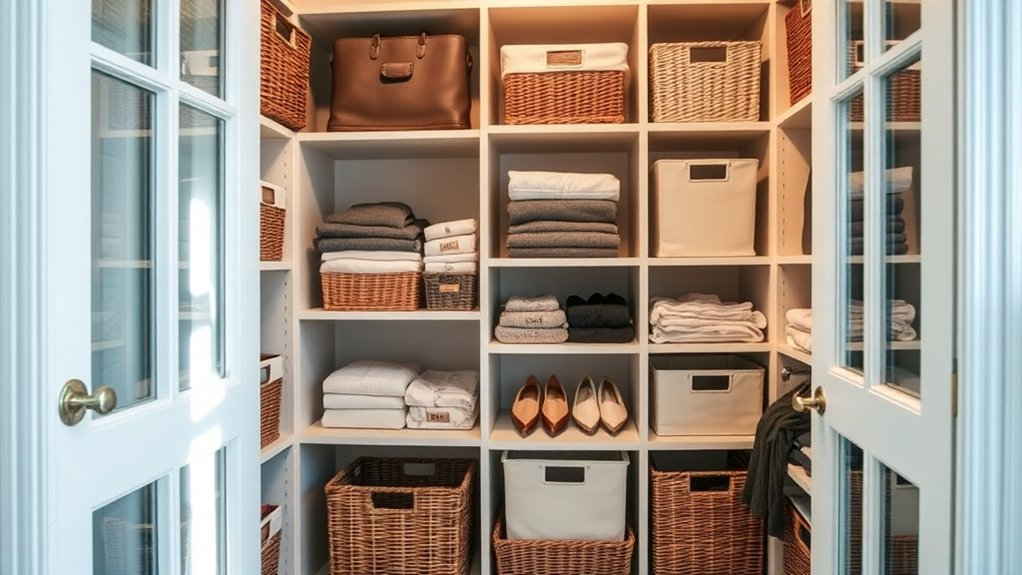 stylish durable closet organization