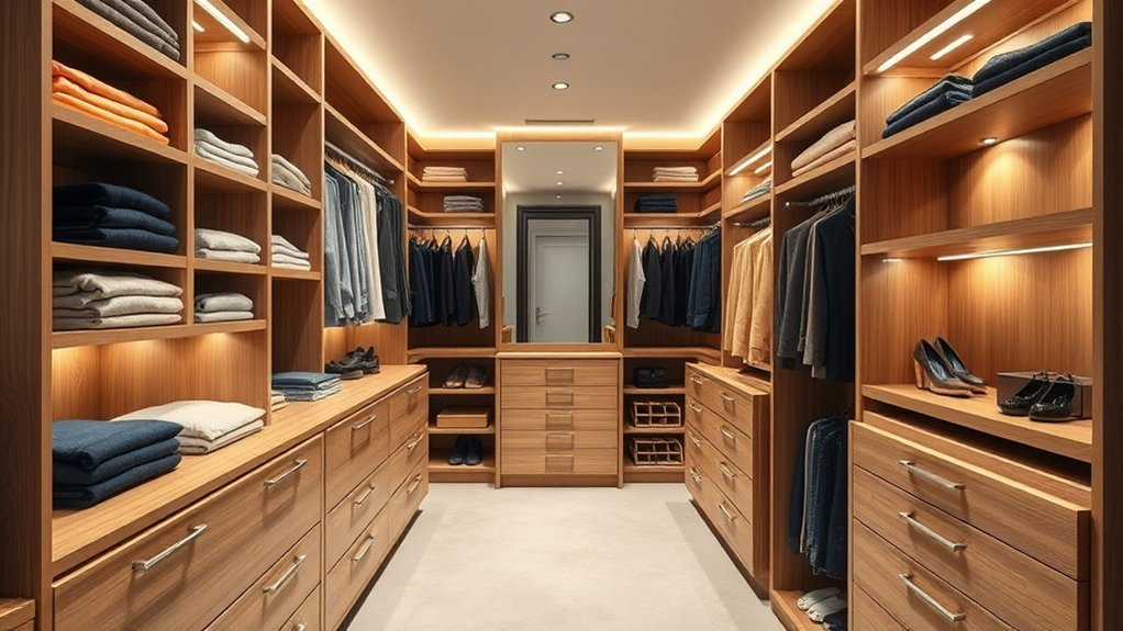 stylish durable closet organization
