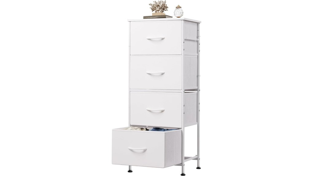 stylish fabric dresser storage