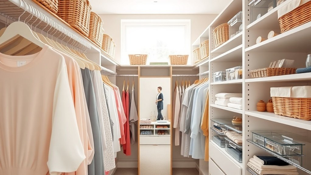 stylish functional closet organization