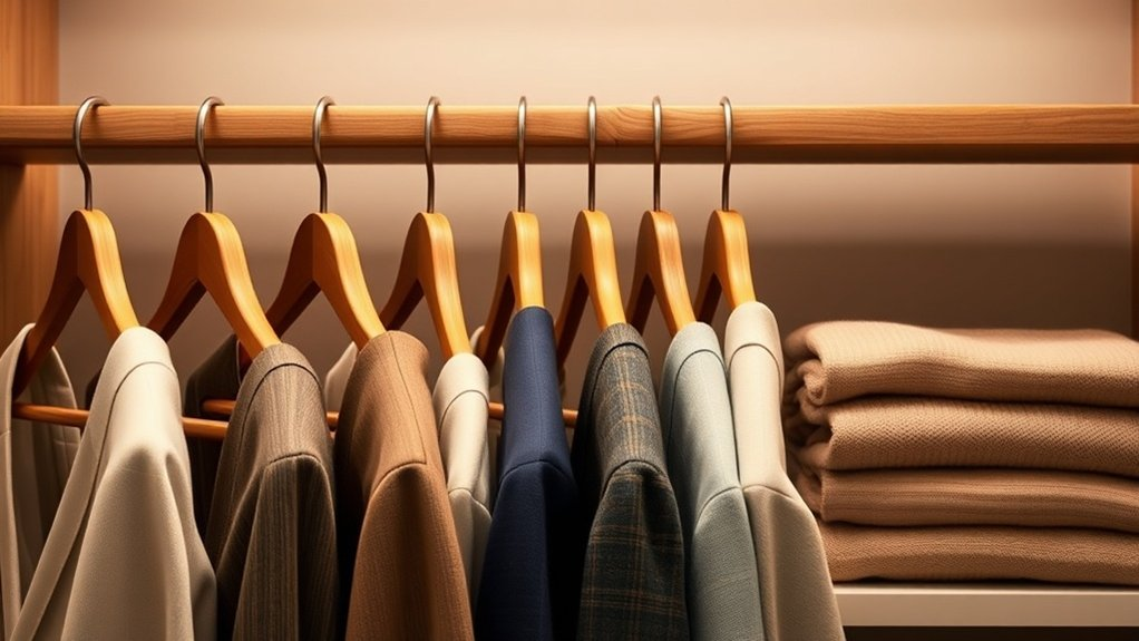 stylish functional wardrobe organization