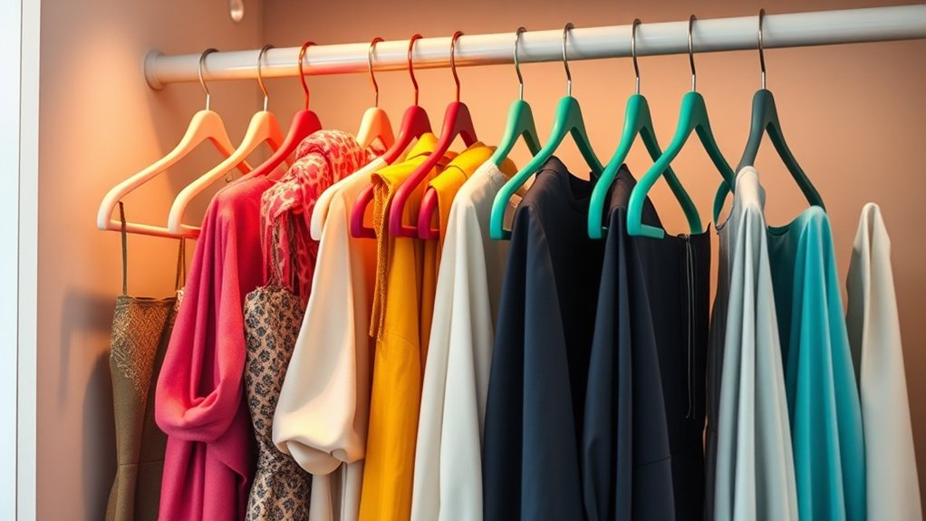 stylish hangers for organization
