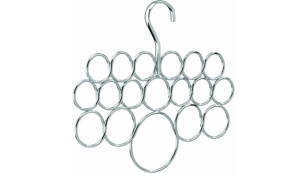 stylish metal scarf organizer
