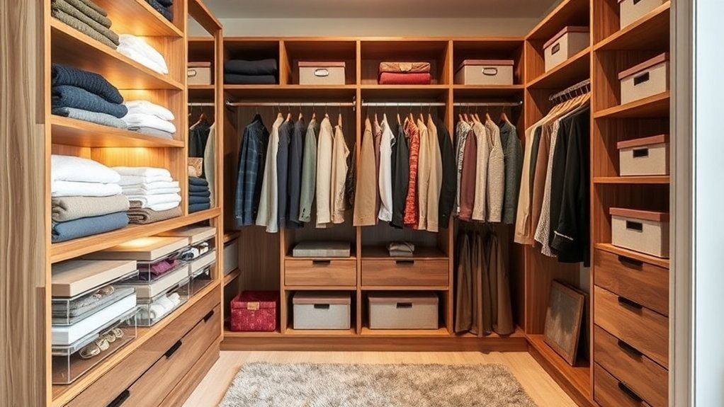 stylish organized closet transformation