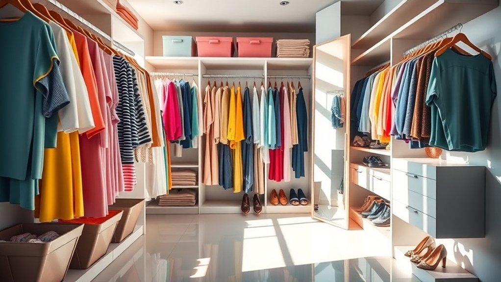 stylish organized closet transformation