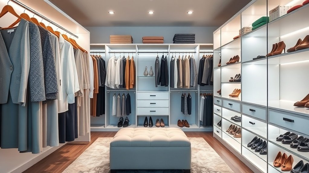 stylish organized closet transformation