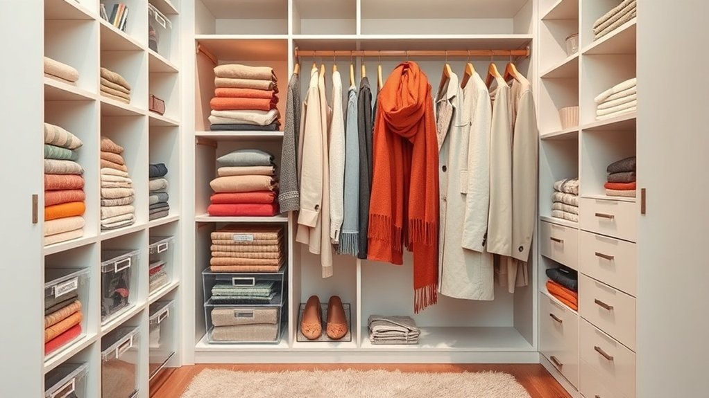 stylish seasonal clothing storage