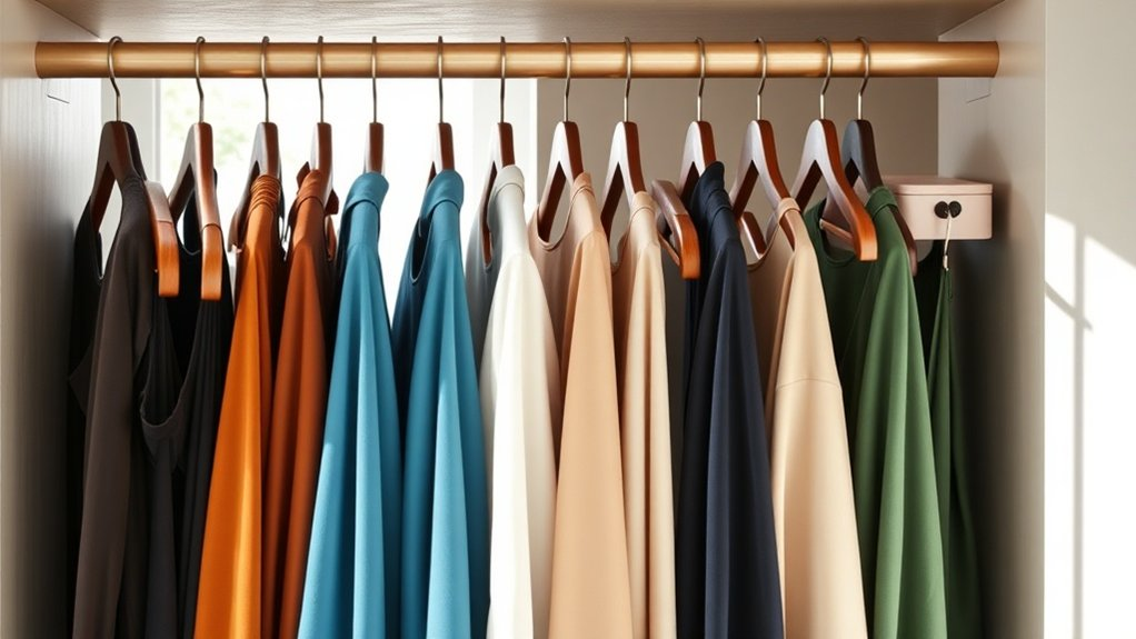 stylish space saving closet hangers