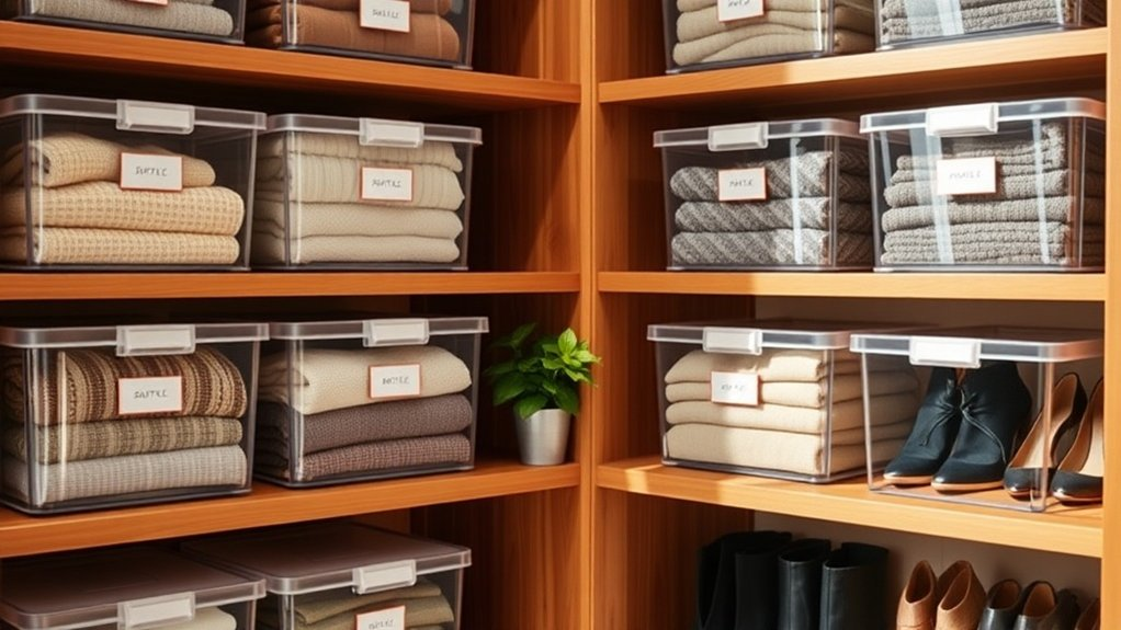 sustainable stylish closet organization