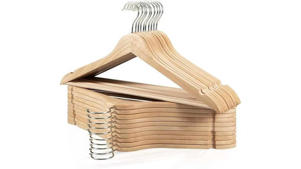 swivel hook wooden hangers