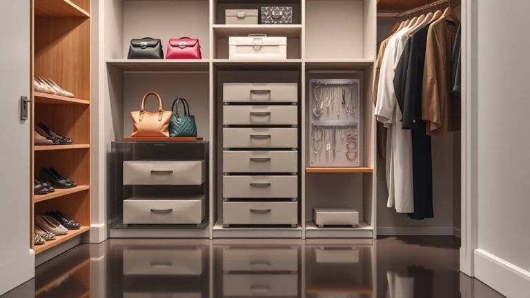 top closet and purse organizers