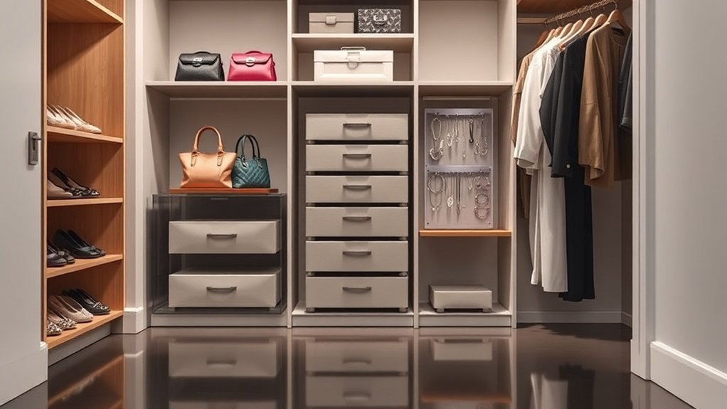 top closet and purse organizers