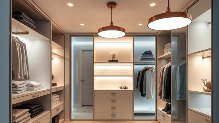 top closet lighting choices