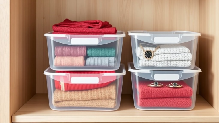 top stackable closet bins