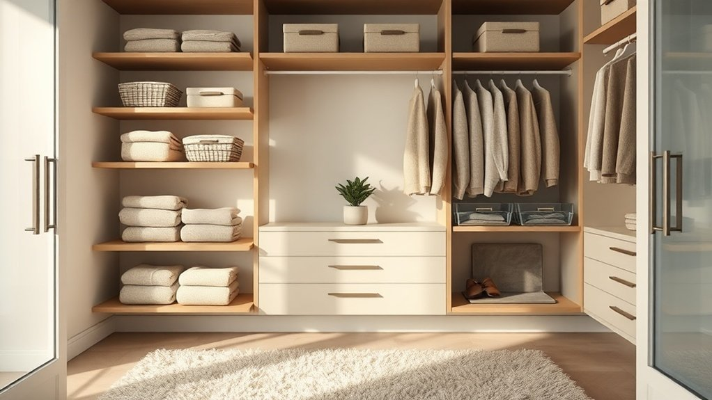 tranquil closet organization essentials