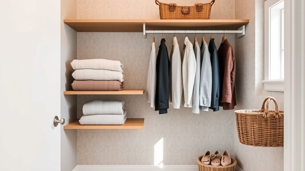 transforming small closet chaos