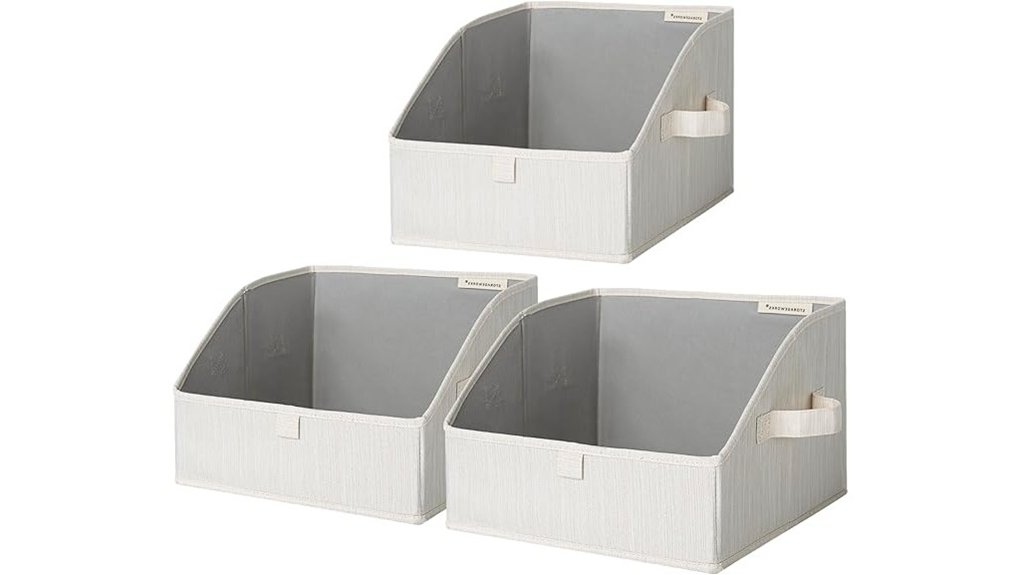 trapezoid closet storage bins