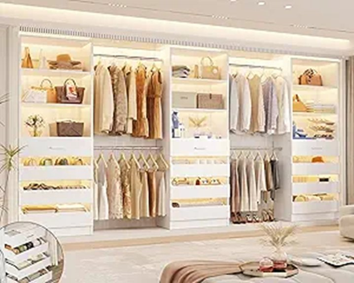 twelve drawer closet organizer system