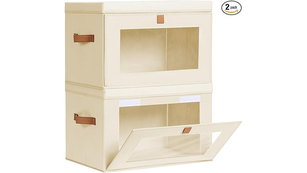 two pack storage bins