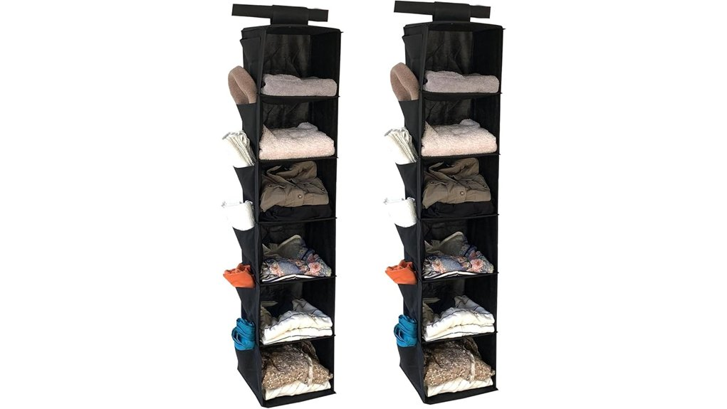 two piece shelf organizer