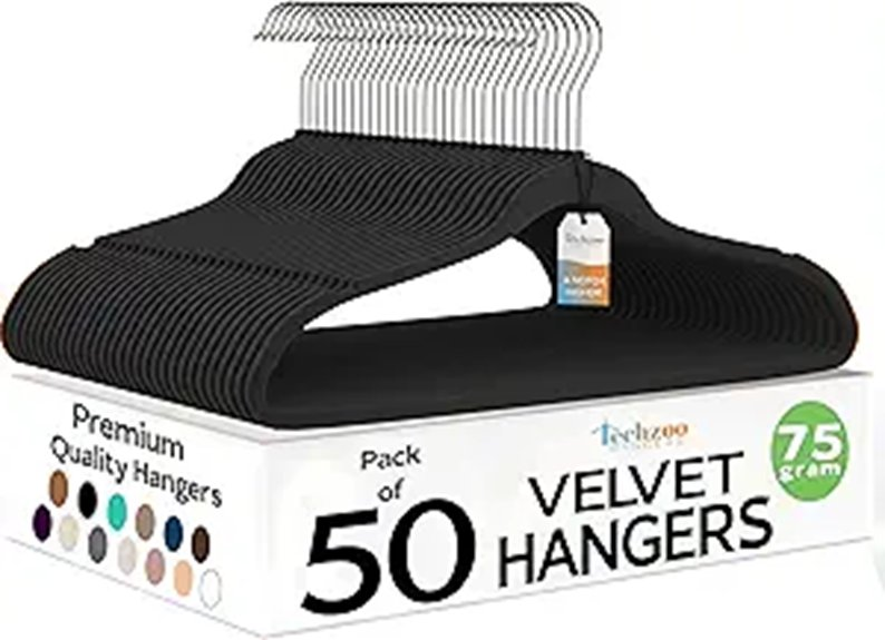 velvet non slip hangers pack