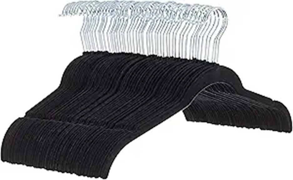velvet non slip shirt hangers