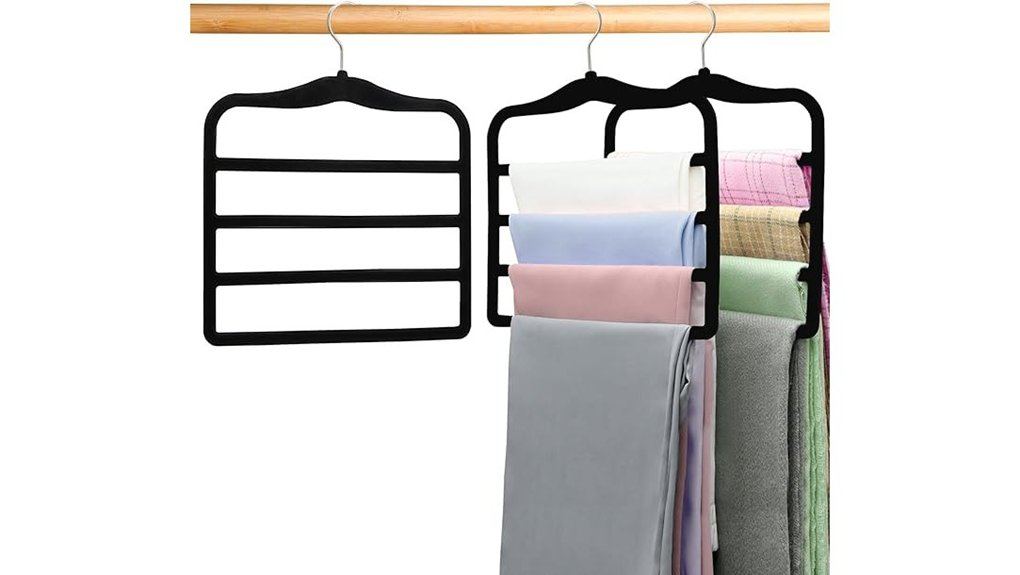 velvet pants hangers set