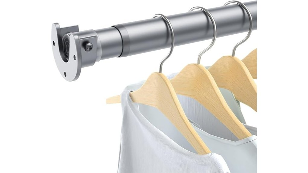 versatile closet rod adjustable