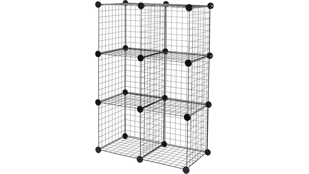 versatile cube wire shelves