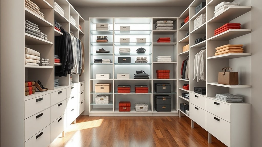 versatile shelving for organization