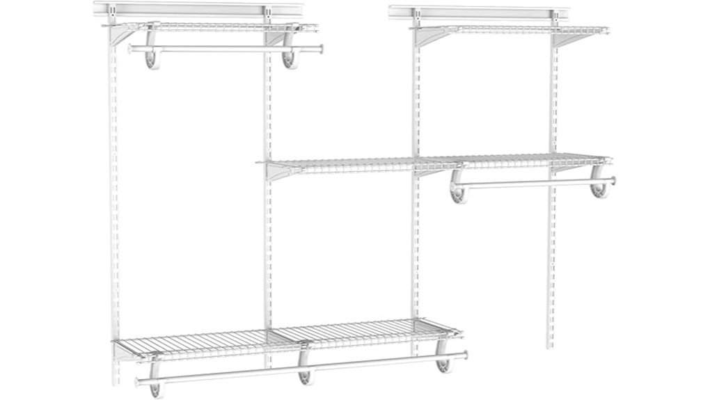 versatile wire shelving system